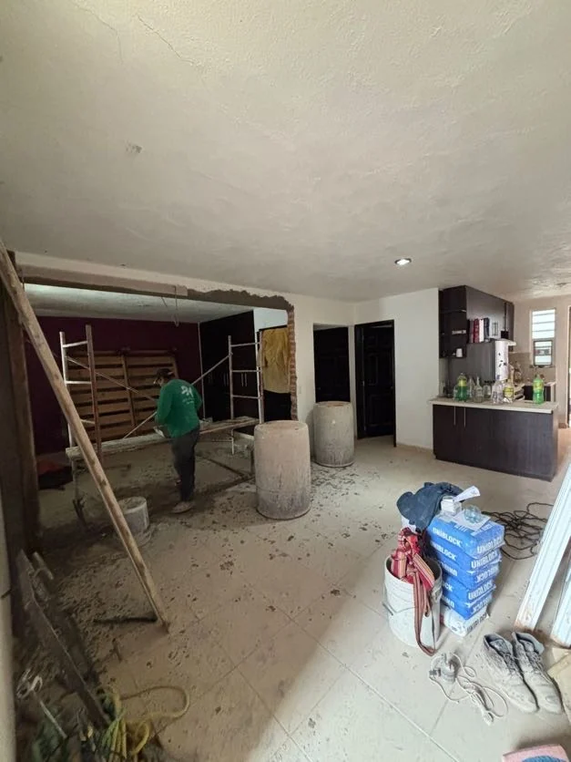 Proceso constructivo de la fachada
